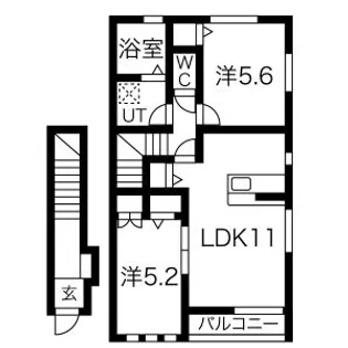 レンブランサ【2階】の間取り