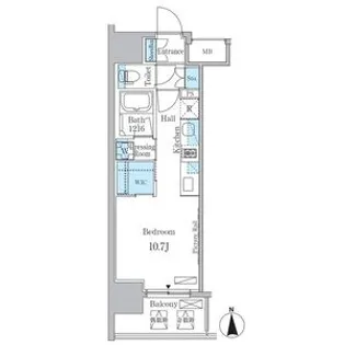 ヒヴィ・カーサ名駅西【10階】の間取り
