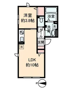 メゾン ルテチア【3階】の間取り