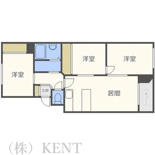 ミユキコートII【3階】の間取り