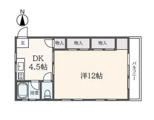 北砂中央ビル【2階】の間取り