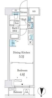 クラリティア板橋本町【5階】の間取り