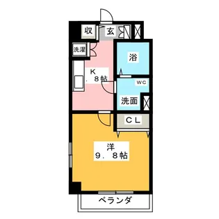 アール押切【4階】の間取り