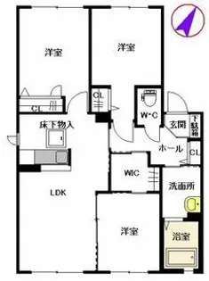 ガーデンパーク はなみずき【1階】の間取り