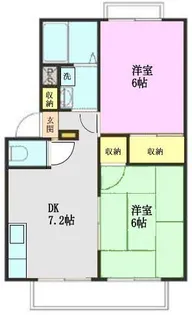 ハイツKOMA【1階】の間取り