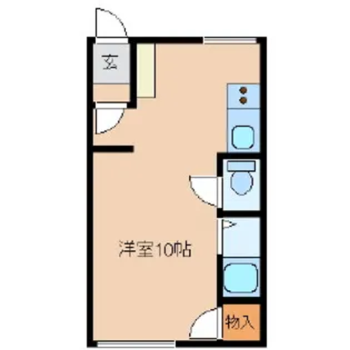 黄金ハイツ【1階】の間取り