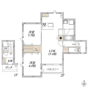 ARYA residence 御厨 I【2階】の間取り
