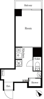 セブンスターマンション第8五反田【7階】の間取り