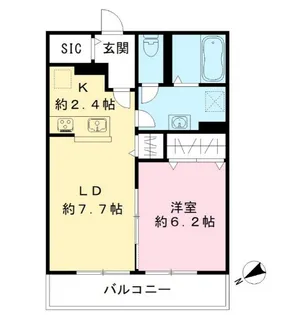ルリエ目黒中央町【1階】の間取り