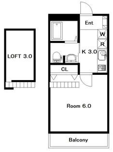 ハイムシルフィーヌ【2階】の間取り