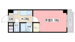 メゾンクレール【1階】の間取り