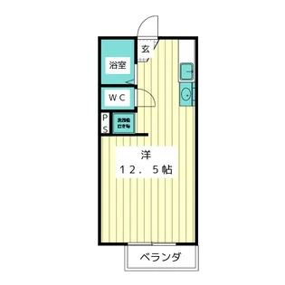 朝日ヶ丘コーポ【4階】の間取り