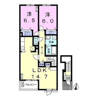 CharmeII(シャルムII)【2階】の間取り