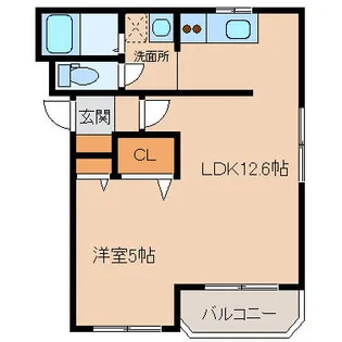 ビラ速星【3階】の間取り