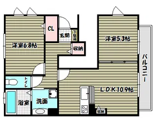 Palacio大野台【1階】の間取り