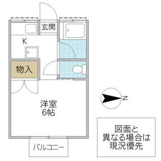 成晃ハイツ A棟【2階】の間取り