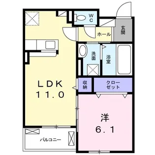 ポプルス Y【2階】の間取り
