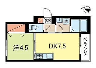 メゾンクリスタル参番館【2階】の間取り