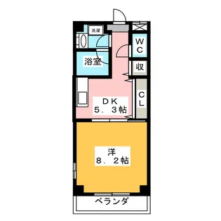 グラヴィティ本山【3階】の間取り