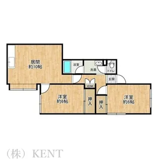 サイレント西野【2階】の間取り