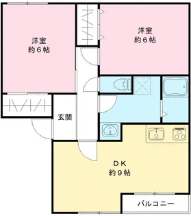 エクセルシオール【2階】の間取り