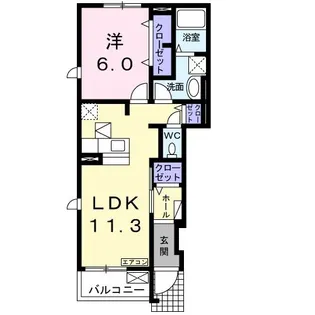 フェリーチェ【1階】の間取り