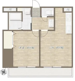 アート美原町マンション【2階】の間取り
