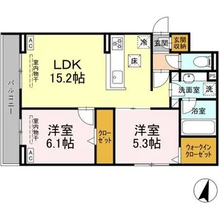 ドルチェ【1階】の間取り