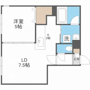 デイズ山鼻【3階】の間取り