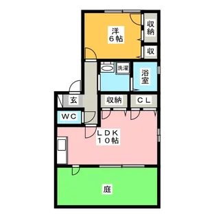 La gracleuse みやび【1階】の間取り