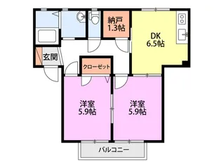 グレイスシャルマン【2階】の間取り