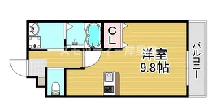 ジーメゾン墨江【1階】の間取り