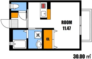 シャーメゾン笹村【2階】の間取り