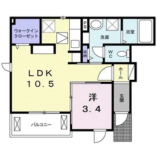 フォーレ リュミエール【1階】の間取り