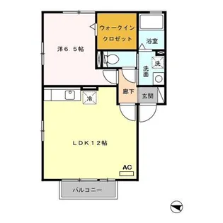 ウィルモア植松 B棟【2階】の間取り