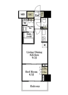 オープンレジデンシア板橋グランデ【4階】の間取り
