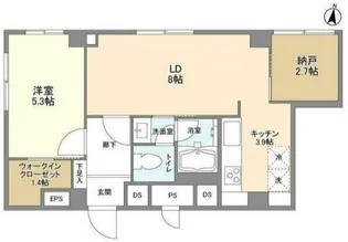 ベルファン西麻布【3階】の間取り