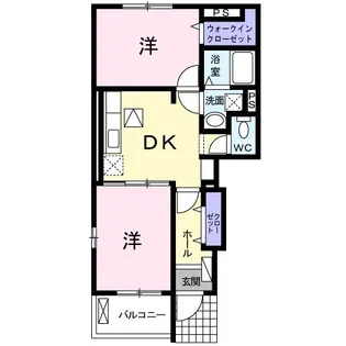 サウスウエー II【1階】の間取り