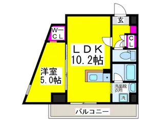 プロスピリティー堺東【3階】の間取り