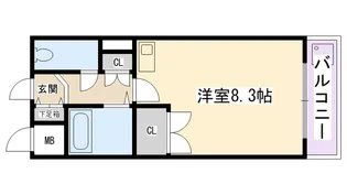 ヴィユ江上【2階】の間取り