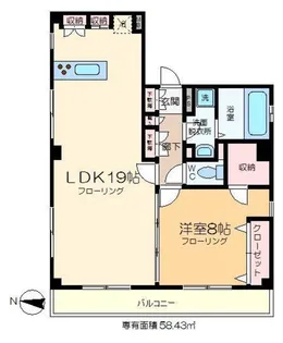 アルメリア清澄白河【2階】の間取り