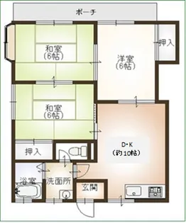 桜田コーポ【2階】の間取り