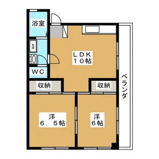 深見マンション【2階】の間取り