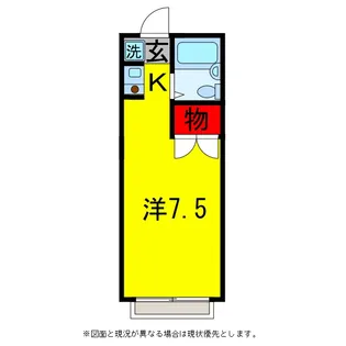 キャンパスほんごう広田【2階】の間取り