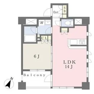 グランディ八山田【2階】の間取り