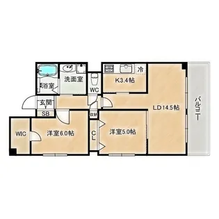 フランカー桜ノ宮SIX【8階】の間取り