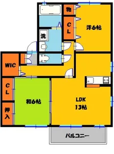 雀の宮本陣ヴィレッジA棟【2階】の間取り