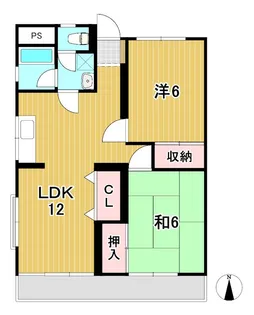 ドリームハイツ【1階】の間取り