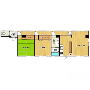 トランウエスト【1階】の間取り