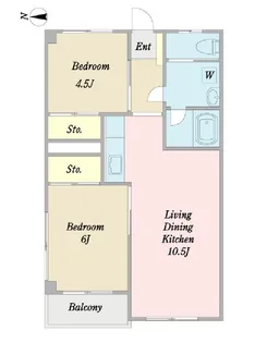 藤美マンション【1階】の間取り